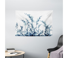 Wild Orchid Flowers Wide Tapestry