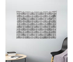 Damask Motifs Ivy Botany Wide Tapestry