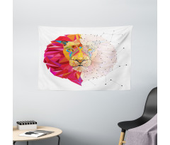 Lion Head Wide Tapestry
