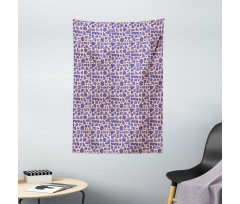 Spotted Simple Shapes Art Tapestry