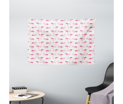 Tropic Birds and Spots Wide Tapestry