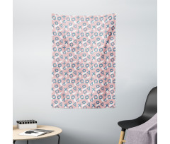 Modern Paintbrush Strokes Tapestry