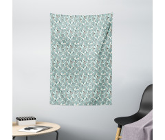 Ginkgo Leaves Nature Herbs Tapestry