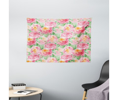 Soft Blossoming Wide Tapestry