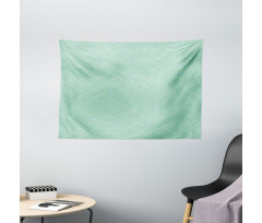 Natural Green Ornate Wide Tapestry