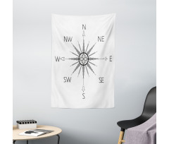 Compass Silhouette Tapestry