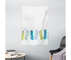 Summer Flip Flops Tapestry