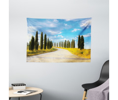 Mediterranean Trees Wide Tapestry