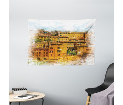 Historic Italian Town Wide Tapestry