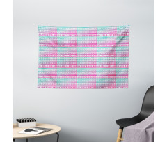 Ombre Grunge Triangle Wide Tapestry