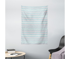 Vertical Zigzag Art Tapestry