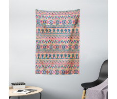 Zigzags Triangles Circles Tapestry