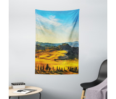 Italy Farmland Rural Tapestry