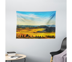Italy Farmland Rural Wide Tapestry