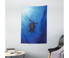 Sea Turtle in Deep Sea Tapestry