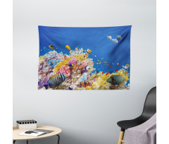Tropical Corals Fish Wide Tapestry