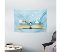 Iglo Eskimo Polar Bear Wide Tapestry