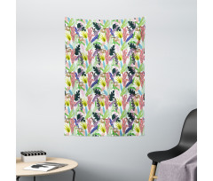 Monstera Leaves Graphic Tapestry