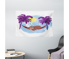 Hammock and Chill Art Wide Tapestry