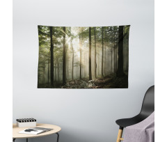Wild Forest Woodland Wide Tapestry