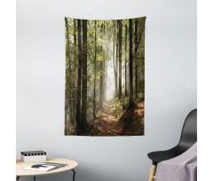 Mist Wilderness Mountain Tapestry