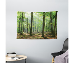 Morning Forest Farmhouse Wide Tapestry