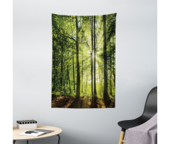 Sunny Forest Springtime Tapestry