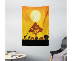 Wildlife Animals Rhinos Tapestry