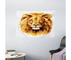 Tropics Safari Lion Art Wide Tapestry