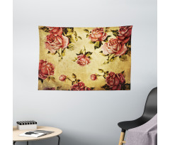 Victorian Style Pattern Wide Tapestry