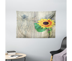 Wood Board Bouquet Wide Tapestry