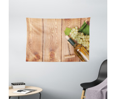 White Grapes Bottle Wide Tapestry