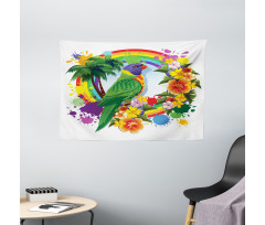 Palms Tropical Plants Wide Tapestry
