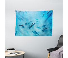 Dolphins Hawaii Ocean Wide Tapestry