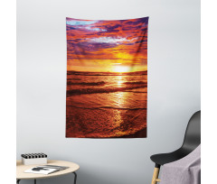 Sea Sunset Twilight Tapestry