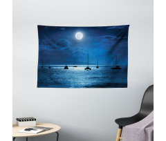 Dramatic Nighttime Sky Wide Tapestry