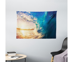 Tropical Trees Shoreline Wide Tapestry