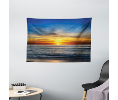Pacific California Sunset Wide Tapestry