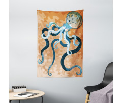 Oceanic Animal Cartoon Tapestry