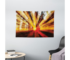 Sunset in the Forest Wide Tapestry