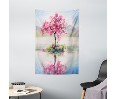 Japanese Cherry Tree Tapestry