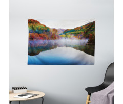 Lake Mountain Scenery Wide Tapestry