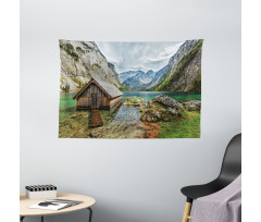 Alpine Mountains View Wide Tapestry