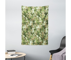 Skull Camouflage Design Tapestry