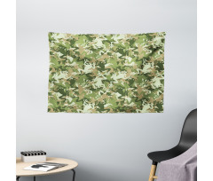 Skull Camouflage Design Wide Tapestry