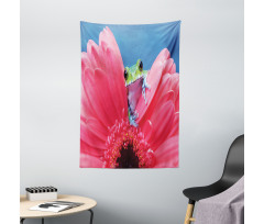 Frog on Gabera Flower Tapestry