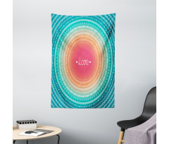 Line Border Pattern Tapestry