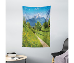 Spring Scenery in Alps Tapestry