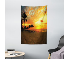 Romantic Sunset Scenery Tapestry