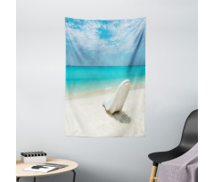 Maldives Beach Sunny Day Tapestry